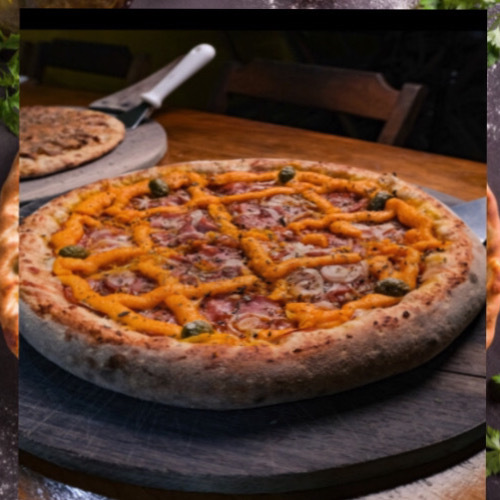 Pizza Calabresa com Cheddar
